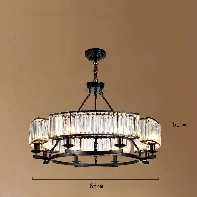 Modern Amreican Industrial Crystal Ceiling Lights E14 LED Ceiling Lamp For Living Room Bedroom Kitchen Restaurant Hotel Hall Bar