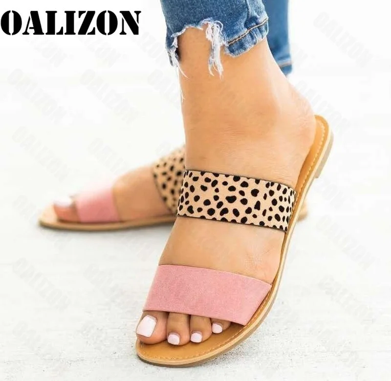 Fashion 2021 Summer New Women's Slippers Flip Flops Female Slides Beach Shoes Women Open Toe Flats Sandals Slippers Shoes Femme