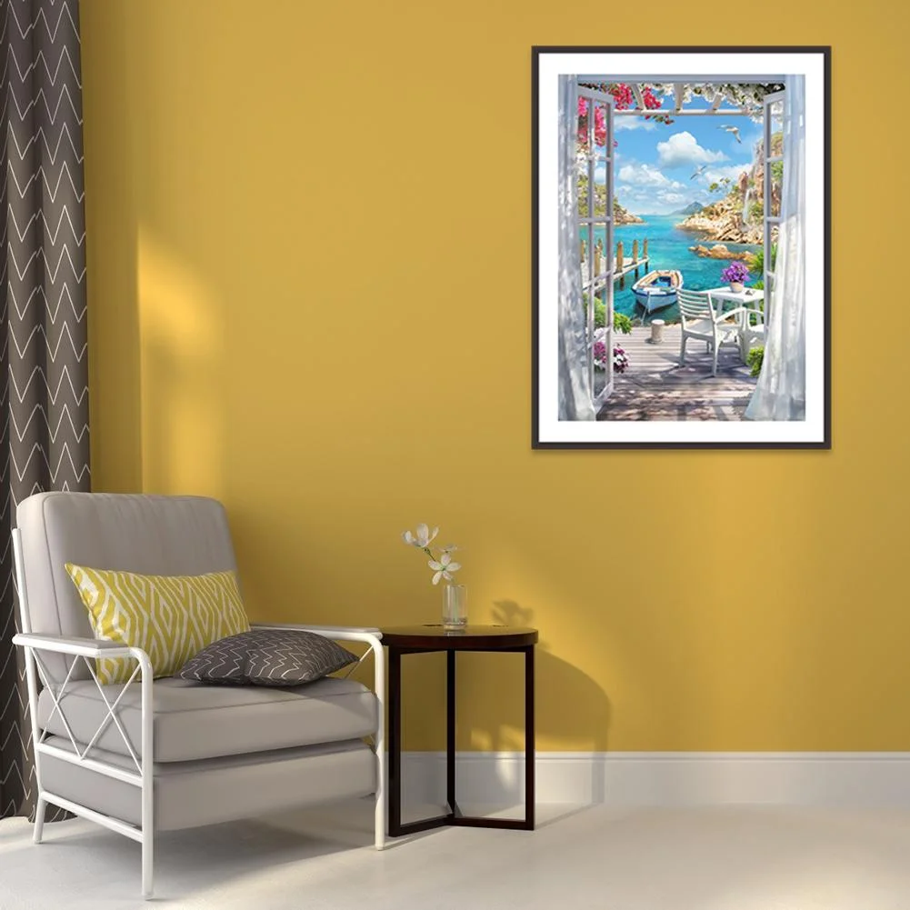 Diamond Painting - Full Round Drill - Lakeside Scenery(30*40cm)