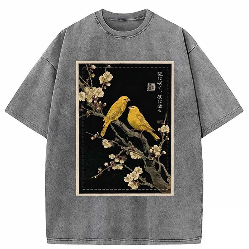 Whispers Among The Blossoms：i Will Wither Washed T-shirt elevenforest
