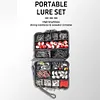 267pcs Fishing Accessories Kit Including Box Hooks Swivels Sinkers Gifts for Men