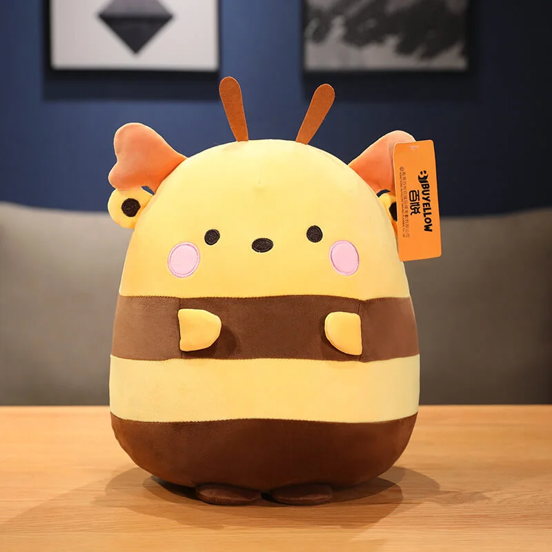 Mewaii® Cuteeeshop New Plush For Gift Little Bee Round Pillow Plush Toys