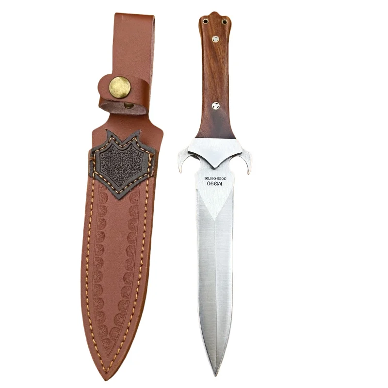 One-piece keel survival knife for outdoor camping