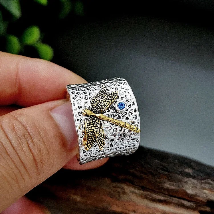 ✨Silver Dragonfly Ring💍