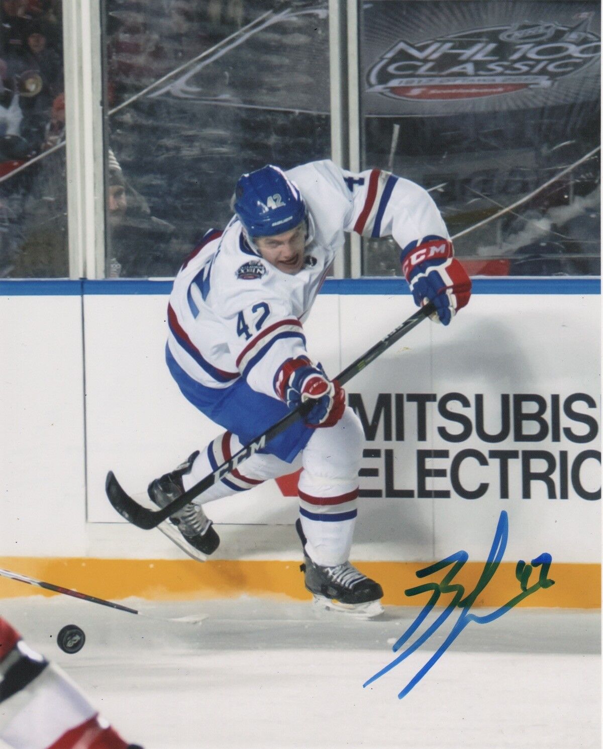 Montreal Canadiens Byron Froese Signed Autographed 8x10 NHL Photo Poster painting COA B