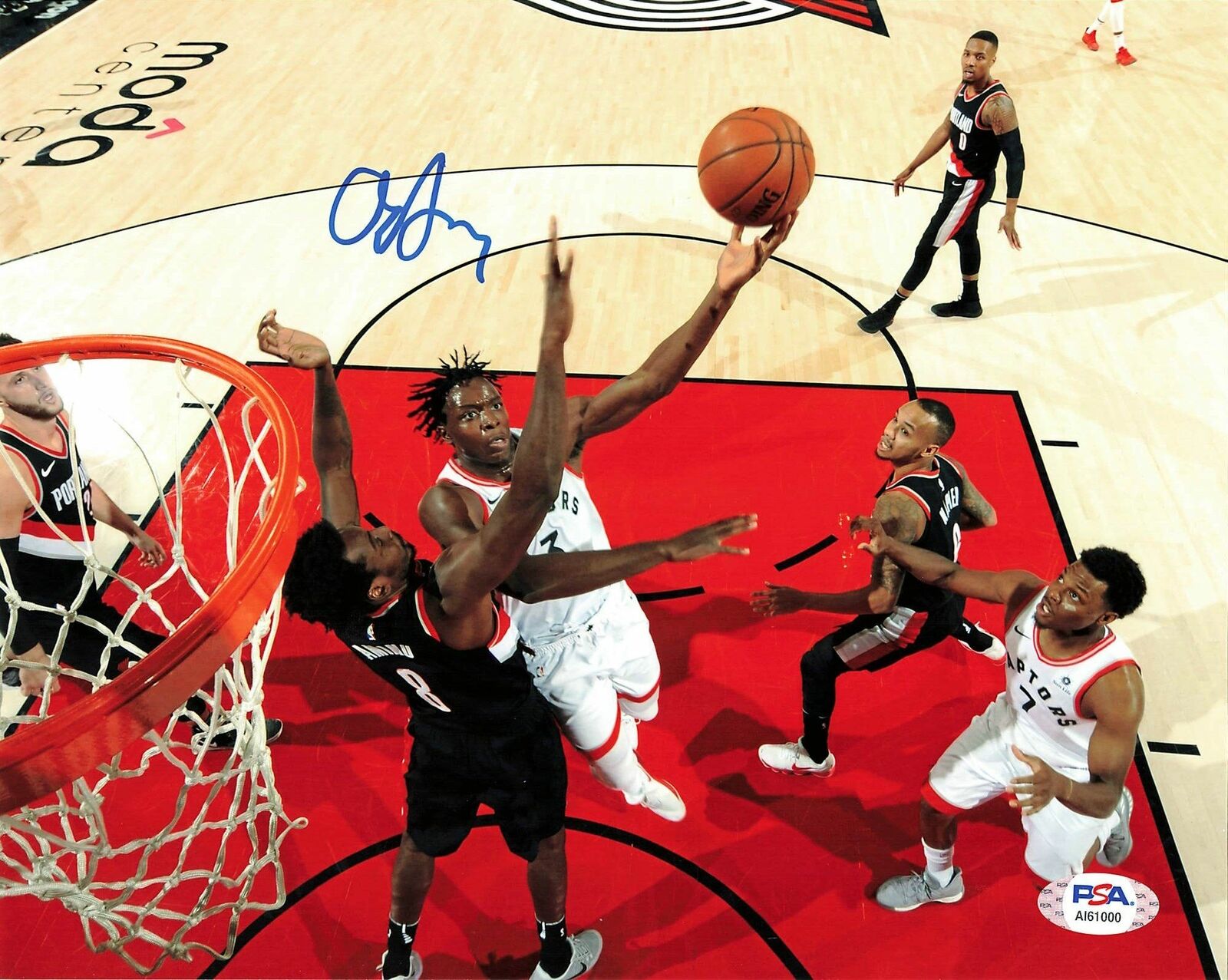 OG ANUNOBY signed 8x10 Photo Poster painting PSA/DNA Toronto Raptors Autographed