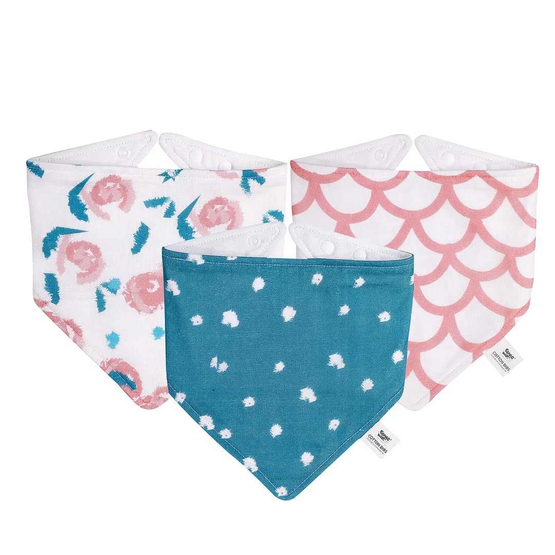 Egmao Baby Bandana Bibs - Blossoming Flower