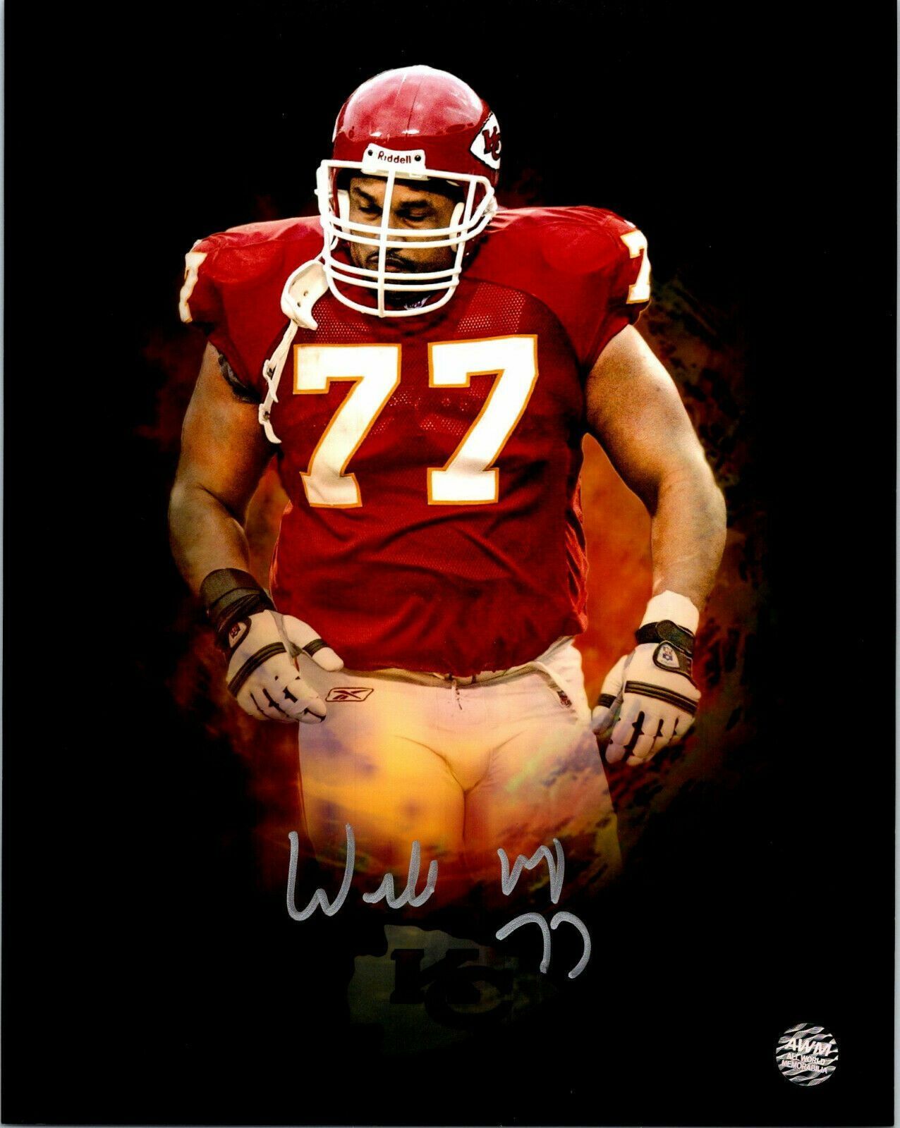 Willie Roaf Signed 8x10 Photo Poster painting - Kansas City Chiefs NFL AWM Authenticated COA Edi