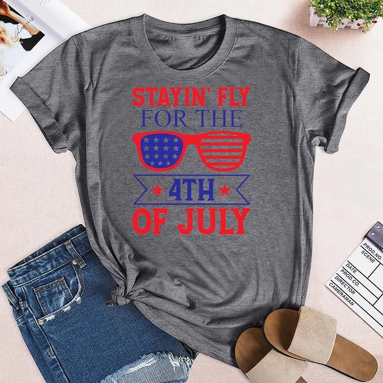 4th of July T-shirt Tee --Annaletters