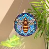 Suncatcher Bee Diamond Painting Hanging Pendants for Kid Adults DIY Craft