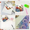 6Pcs Diamond Painting Bee Flower Greeting Cards Congratulations Cards & Gifts