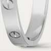 Cartier 18k White Gold Love Bangle Bracelet Size 17