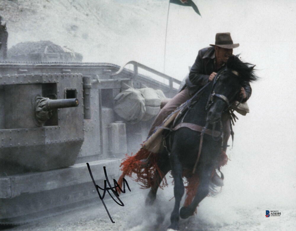 HARRISON FORD SIGNED AUTOGRAPH 11x14 Photo Poster painting -INDIANA JONES, HAN SOLO, STAR WARS B