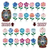 2026 Calendar DIY Diamond Art Kit Flower Wolf Wooden Diamond Painting Calendar