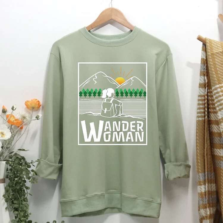 Team Wander Woman Women Casual Sweatshirt-Annaletters