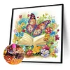 Diamond Painting-DIY Crystal Rhinestone Simple Butterfly Book(40x40cm)