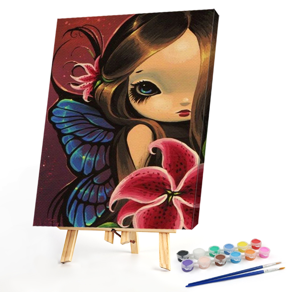

40*50CM - Paint By Numbers - Big Eyes Doll, 501 Original