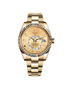 Rolex Sky-Dweller 42mm Yellow Gold 326938 Chamapgne