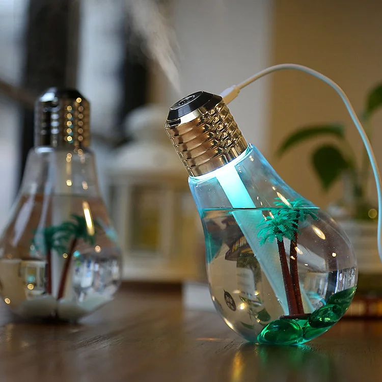 Colorful bulb mute humidifier