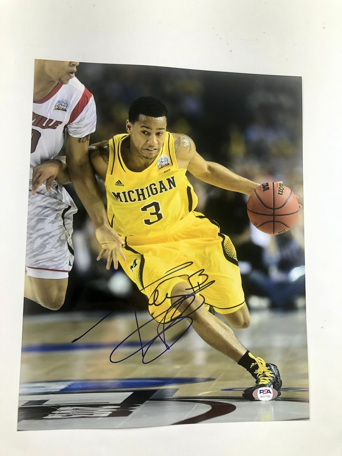 Trey Burke signed 11x14 Photo Poster painting PSA/DNA Michigan Jazz 76ers Autographed