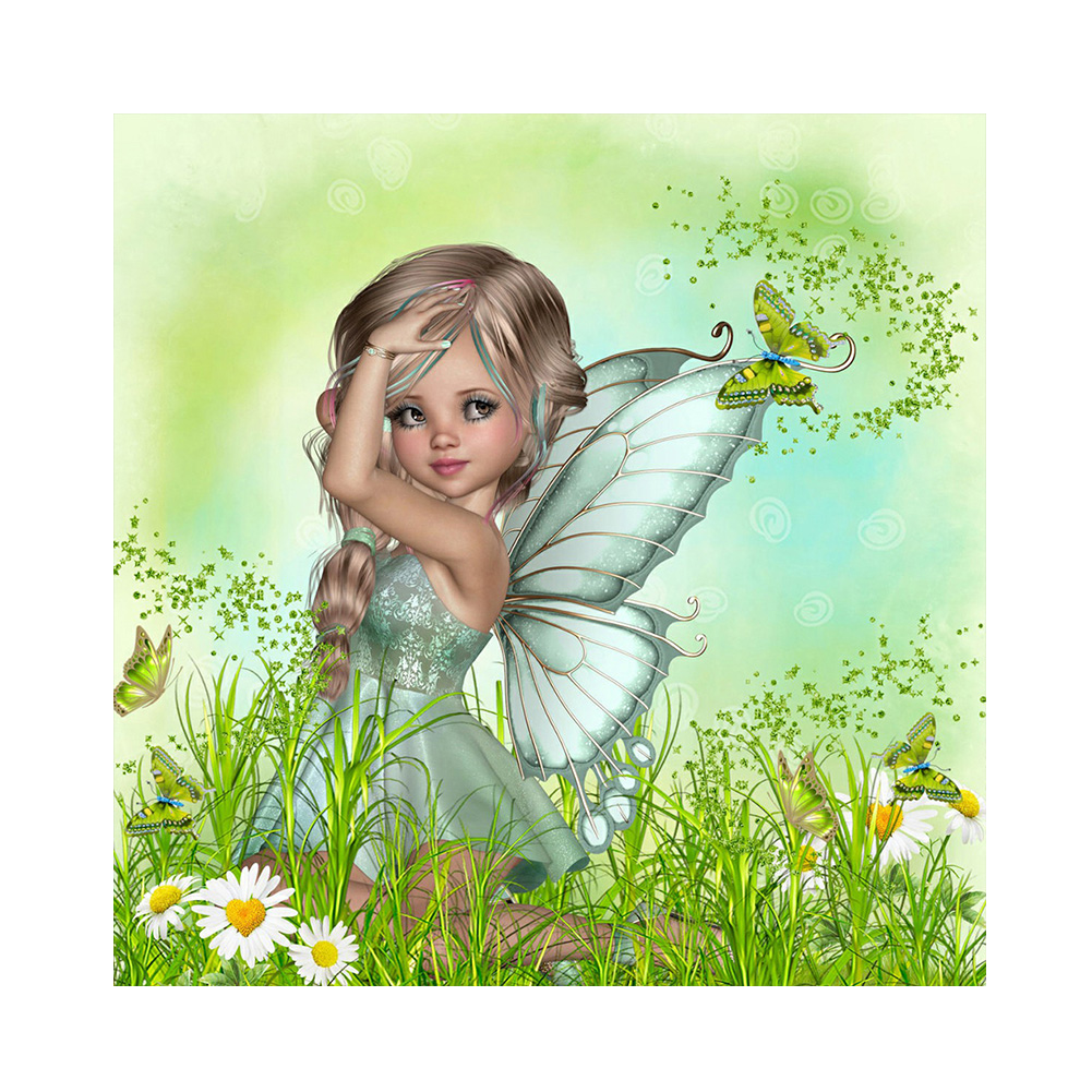 

Fairy Girl - Round Drill Diamond Painting - 35*35CM, 501 Original