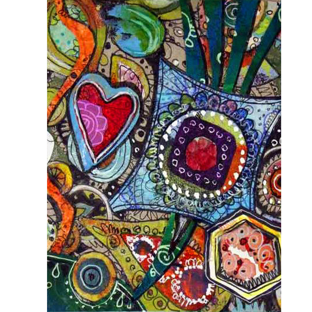 

Cartoon Heart - Round Drill Diamond Painting - 30*40CM, 501 Original