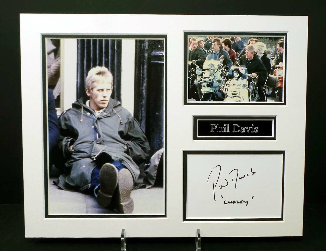 Phil DAVIS Quadrophenia Scooter Signed Mounted 14x11 Photo Poster painting Display AFTAL RD COA