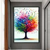 Colorful Musical Note Tree-11CT Stamped Cross Stitch 40*60cm/15.75*23.62in tapestrymarket
