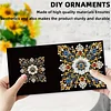 6pcs DIY Blumenmuster Diamant Kunst Grußkarten für Festivals und Feiern