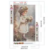 >SALE<5D DIY Full Square Drill Diamond Painting Girl Kit Home Decor Art 20x30cm
