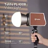 Tolifo LED Video Light with APP Control and Built-in Battery COB Continuous Lighting Portable Studio Light 2700K-6500K,12 Lighting Effects Camera Light with Bowens Mount for Photography