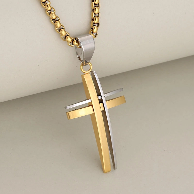 1 Piece 304 Stainless Steel Cross Jewelry Accessories Pendant