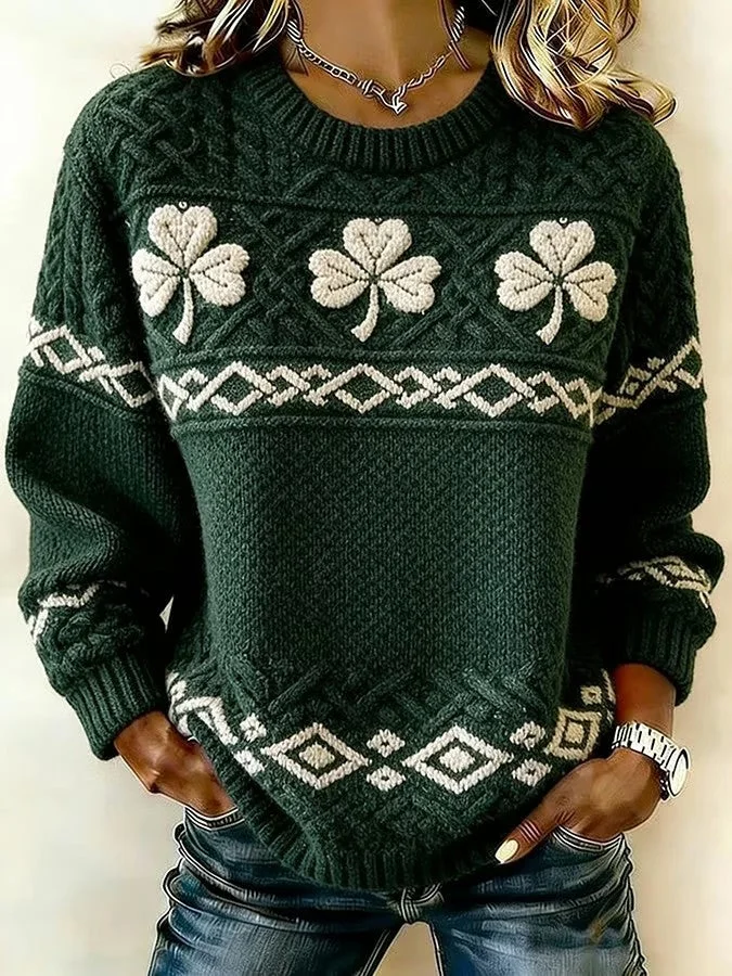 Women's St. Patrick's Day Printed Sweatshirt