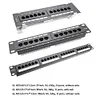 12/24 Ports Network Tool Kit CAT6 Patch Panel RJ45 Networking Wall Mount Rack