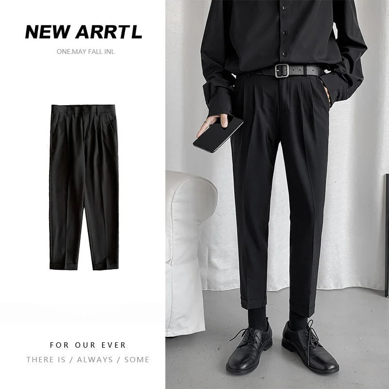 Men's Trousers  Korean  Style 2021 Straight Leg  Casual The Office A Formal Occasions   The New Listing Fashion  Trend