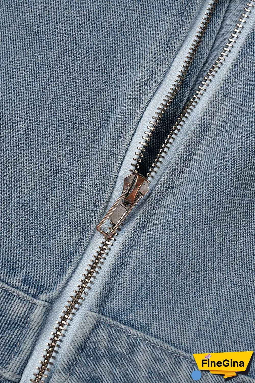 Blue Sexy Casual Street Solid Ripped Pocket Backless Strapless Sleeveless Regular Denim Jumpsuits