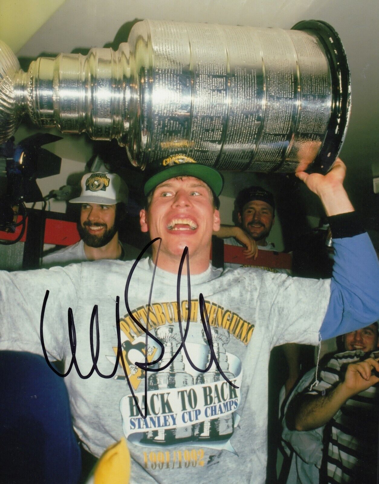 Ulf Samuelsson #0 8x10 Signed Photo Poster painting w/ COA Pittsburge Penguins 031719