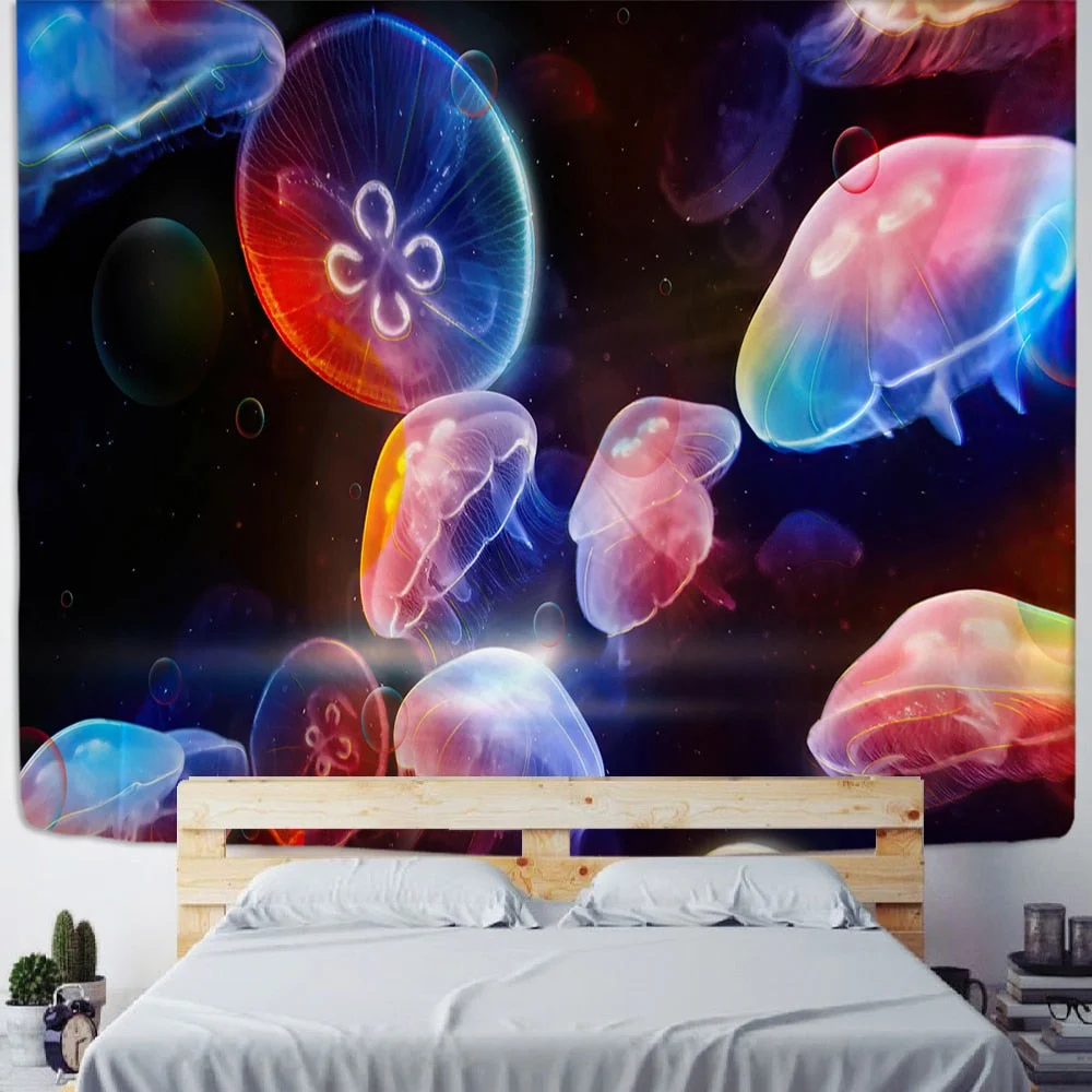 Indian Mandala Tapestry Wall Hanging Mushroom Bohemian Psychedelic Carpet Hippie Witchcraft Room Home Decor