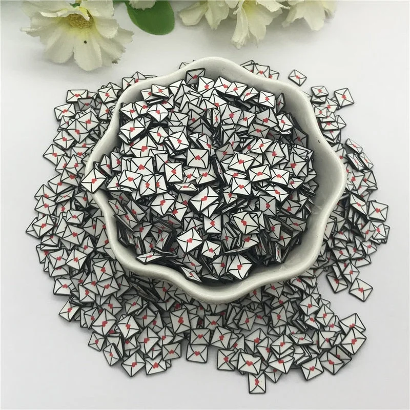 20g 5mm Envelope for Resin DIY Supplies Nails Art Polymer Clear Clay accessories DIY Sequins scrapbook shakes  Paper Craft