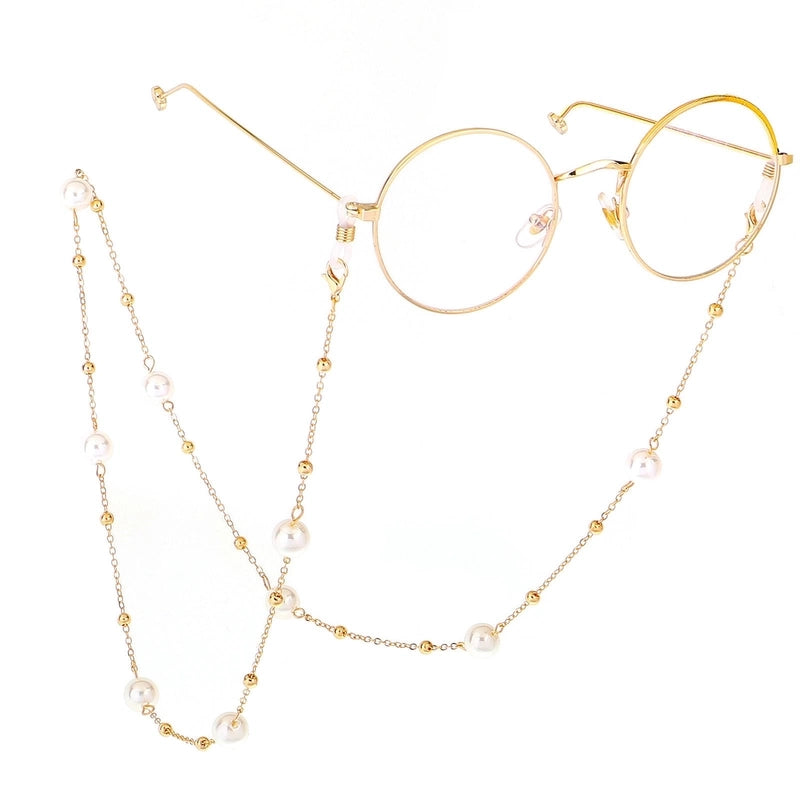 Fashion Dual-use Beads Necklace Glasses Chain Nhbc130953