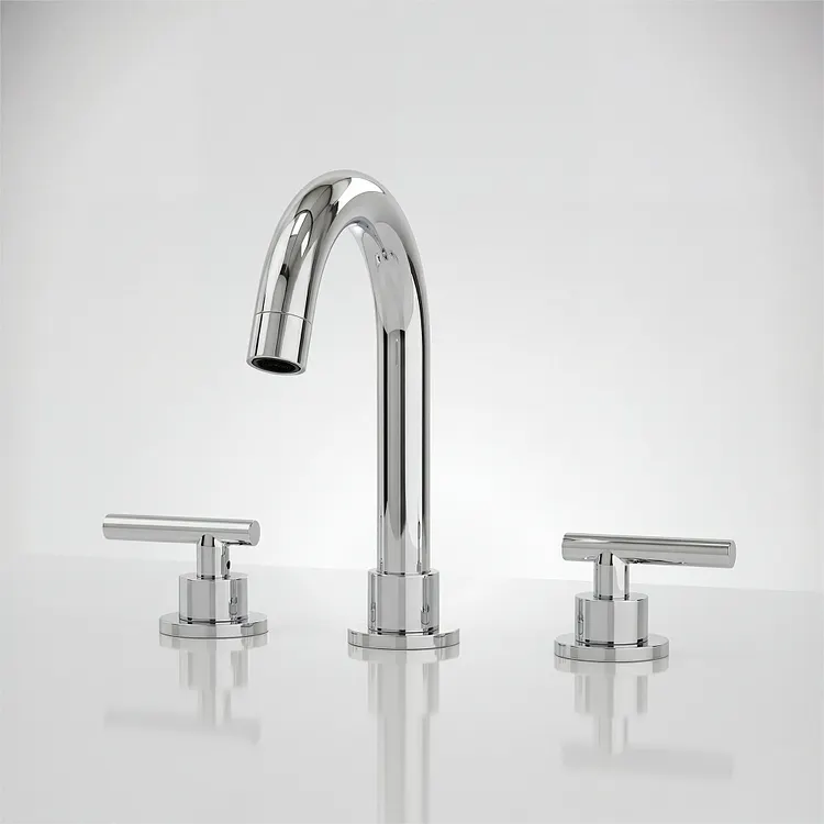 EVERSTEIN Two Handles Widespread Bathroom Faucet 8" Spout Height in Chrome
