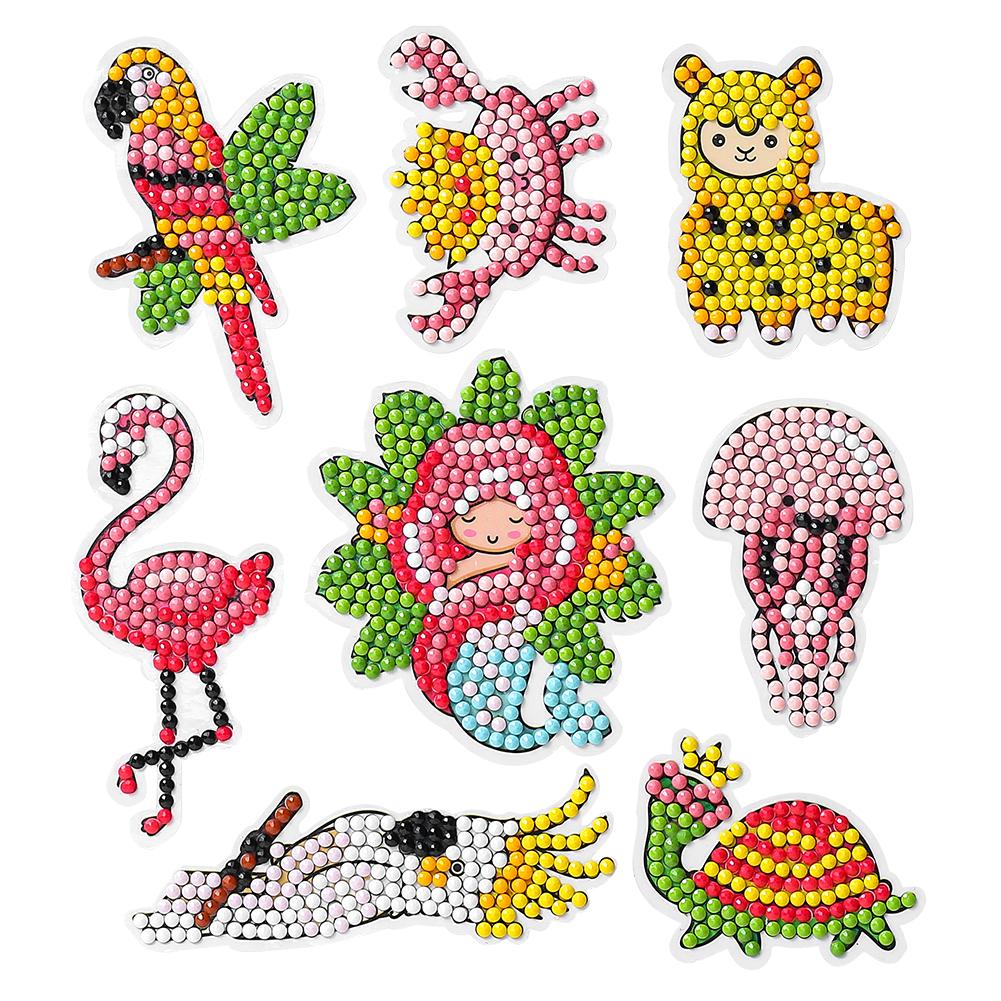 

8pcs Girl-5D DIY Craft Sticker, 501 Original