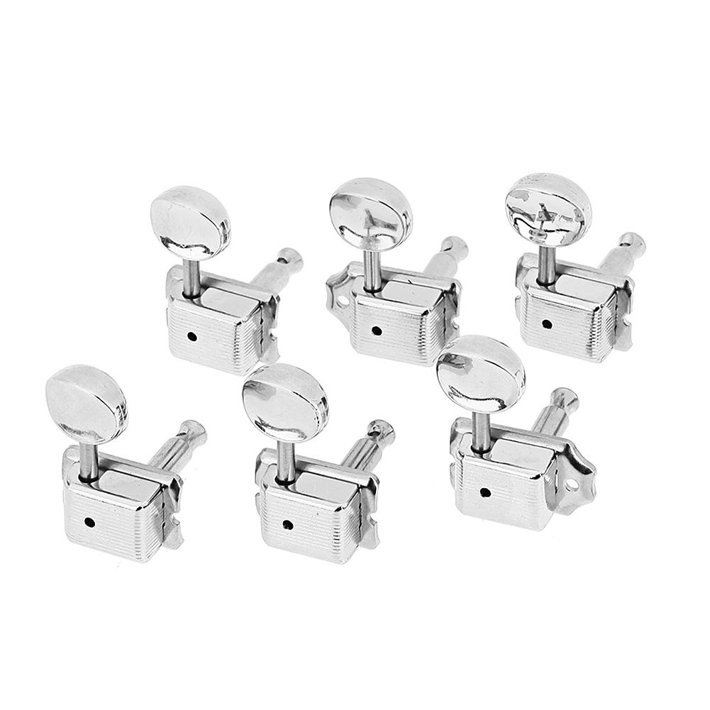 

6R Inline Vintage Tuning Pegs Tuners Machine Heads For Fender Strat Guitar, 501 Original