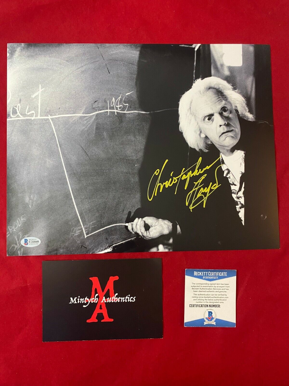 CHRISTOPHER LLOYD SIGNED 11x14 Photo Poster painting! BACK TO THE FUTURE! BECKETT COA! DOC BROWN