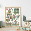 Bunny And Easter Eggs-14CT Stamped Cross Stitch 41*53cm/16.14*20.87in tapestrymarket