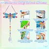 2pcs Dragonfly Diamond Painting Double-sided Crystal Window Suncatcher Craft Set Birthday Gifts Home Garden Decor Hanging Kit