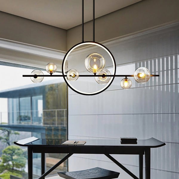 Modern Minimalist Hanging Glass Ball LED Light JOSENART Josenart