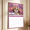 2027 New DIY Diamond Painting Dog Wall Calendar Kit 12-Month Flip Calendar Design Home Decor