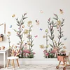 Floral Genie Plant Home Decorative Self Adhesive Wall Sticker