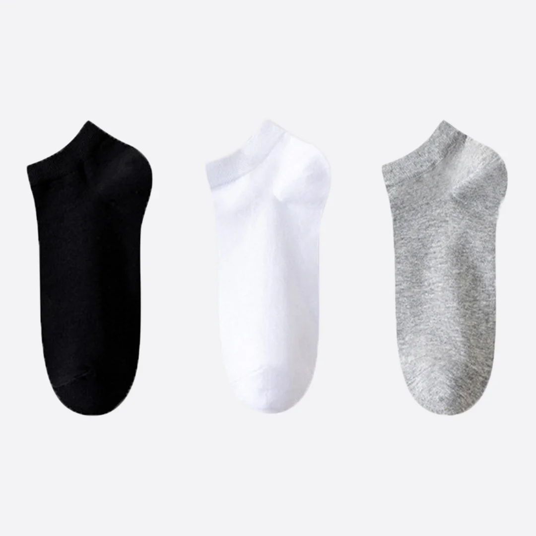 Men's Pure Color Short Socks
